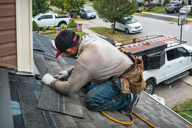 Professional Emergency Roof Repair technician working in Cochranville, PA